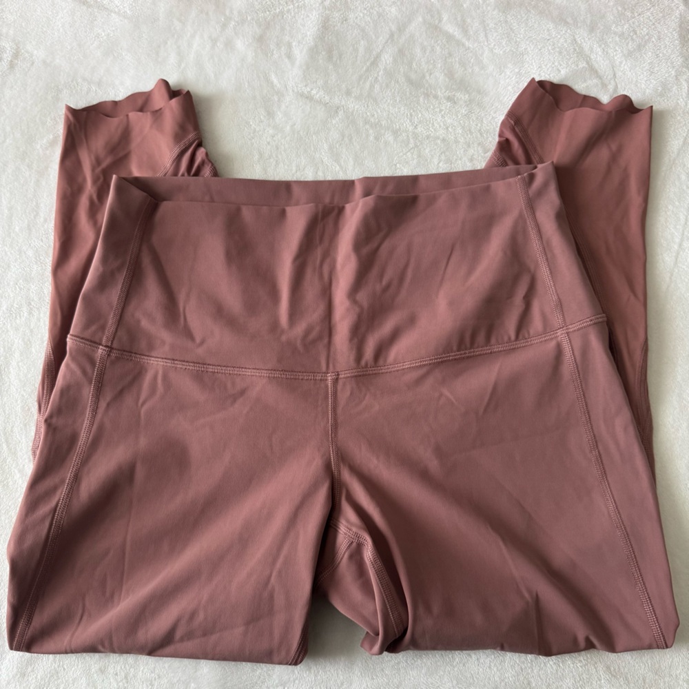 Lululemon Dusty Pink Scallop Leggings